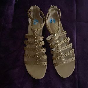 Franco Sarto Gladiator style sandals with zipper back